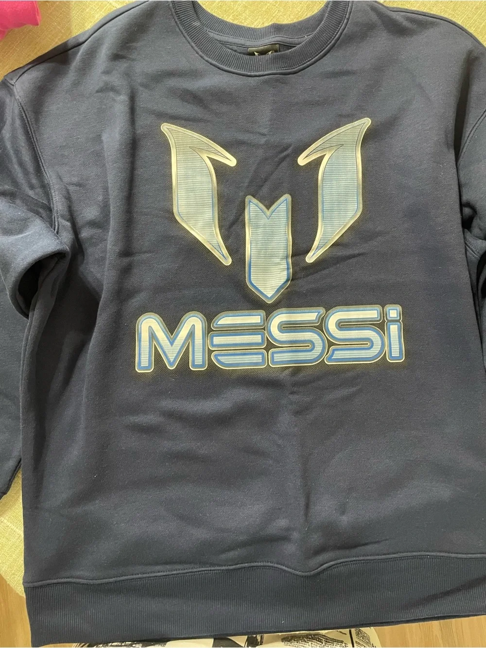 Messi Collection Logo Crewneck Sweater - Navy Blue